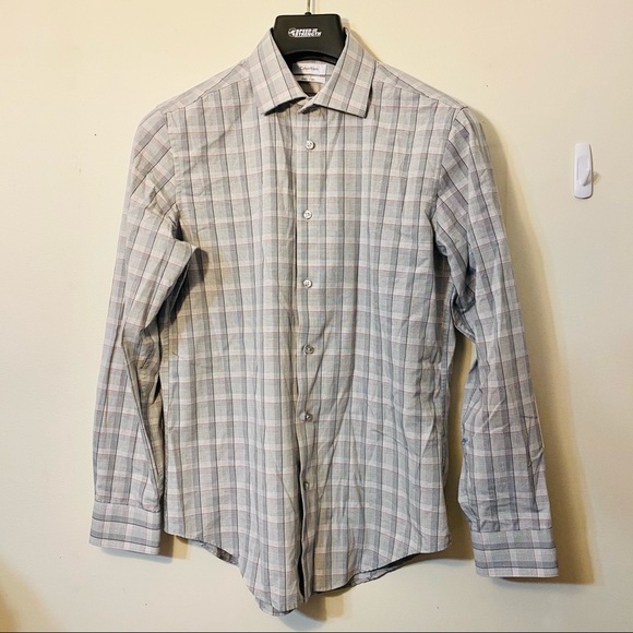 Calvin Klein Mens Medium Button Down Shirt - Picture 2 of 11